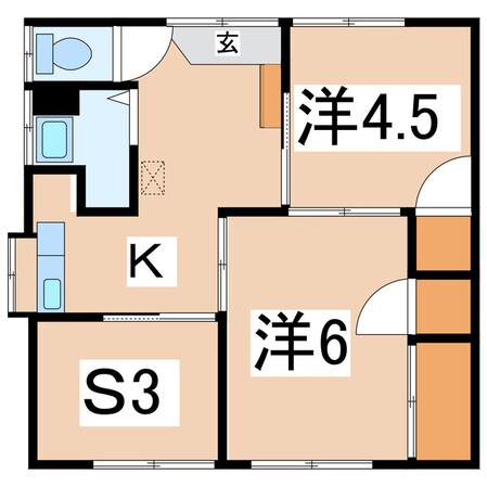 神指町黒川鈴木貸家の物件間取画像